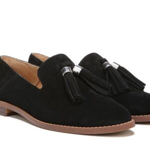Franco Sarto Black Tassel Loafers